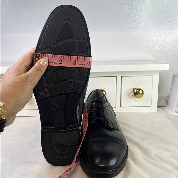 Johnston & Murphy Classic Black Leather Derbys main image 6
